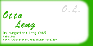 otto leng business card